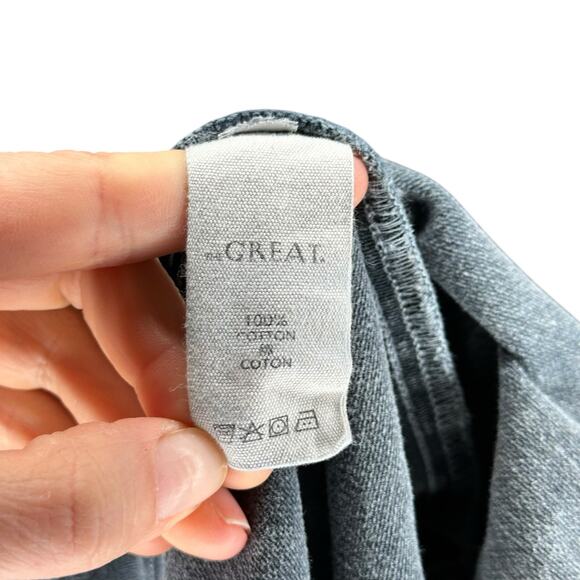 THE GREAT‎ The Howdy Gray Corduroy Snap Button Western Shirt Jacket Women's Med - Picture 7 of 8